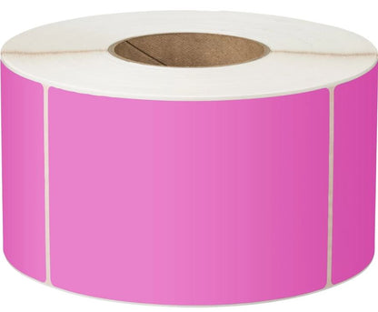 LABEL THERM PERM 100X150 1AC 400/R 25MM PERF PINK - 1 BOX 6 ROLLS (LA100150TP1AC25MMPPI)
